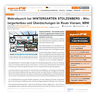 Pressearchiv WINTERGARTEN STOLZENBERG Viersen - Pressescreenshot, OPENPR